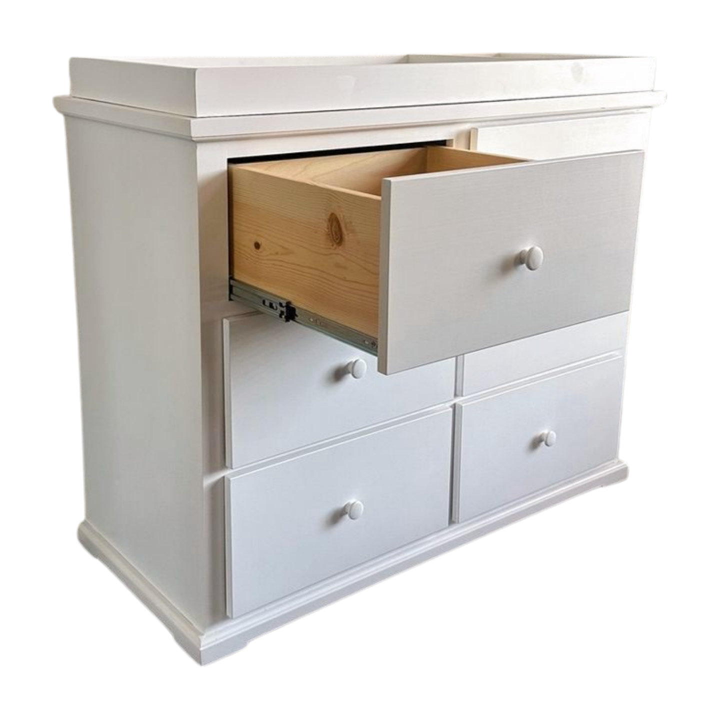 Solid Wood 6 Drawer Baby Dresser w/ Removable Changing Top