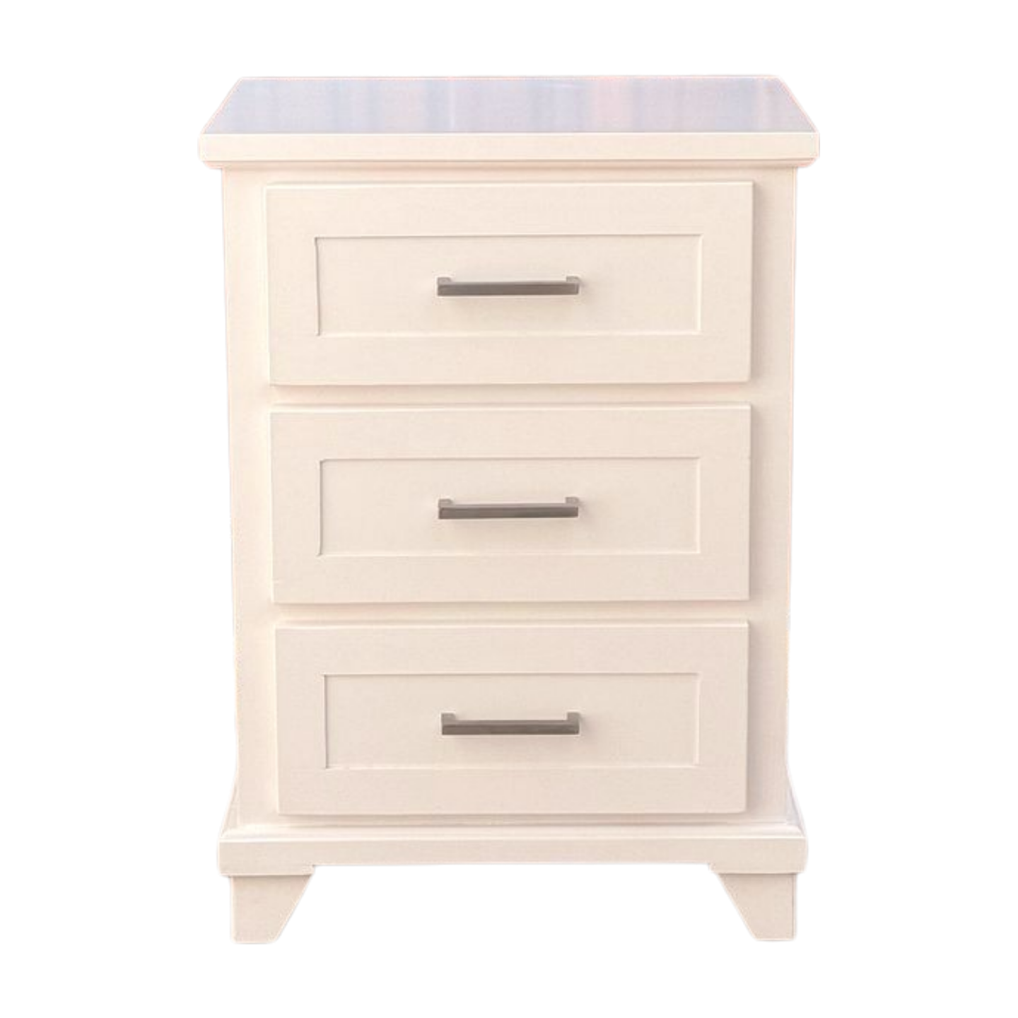 Solid Wood 3 Drawer Nightstand