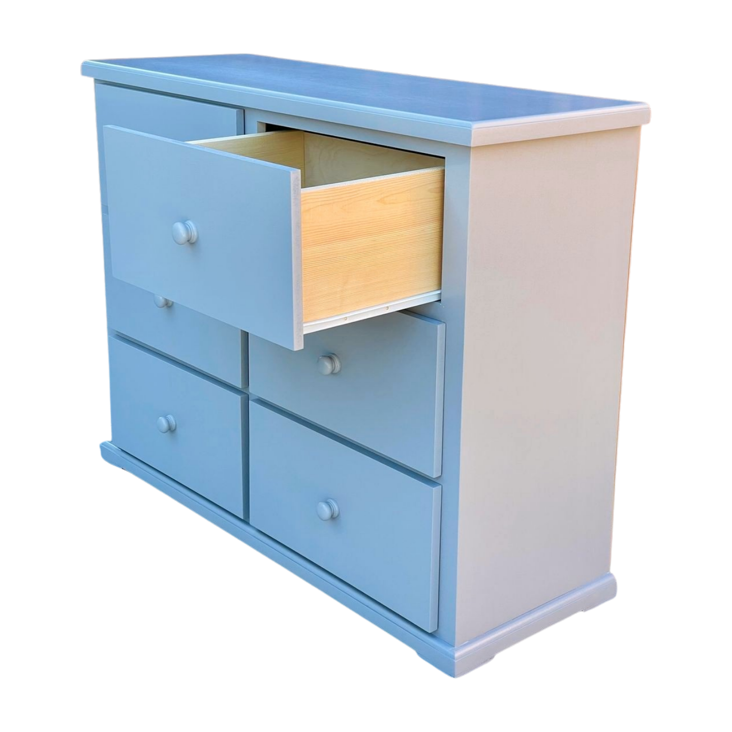 Solid Wood 6 Drawer Dresser