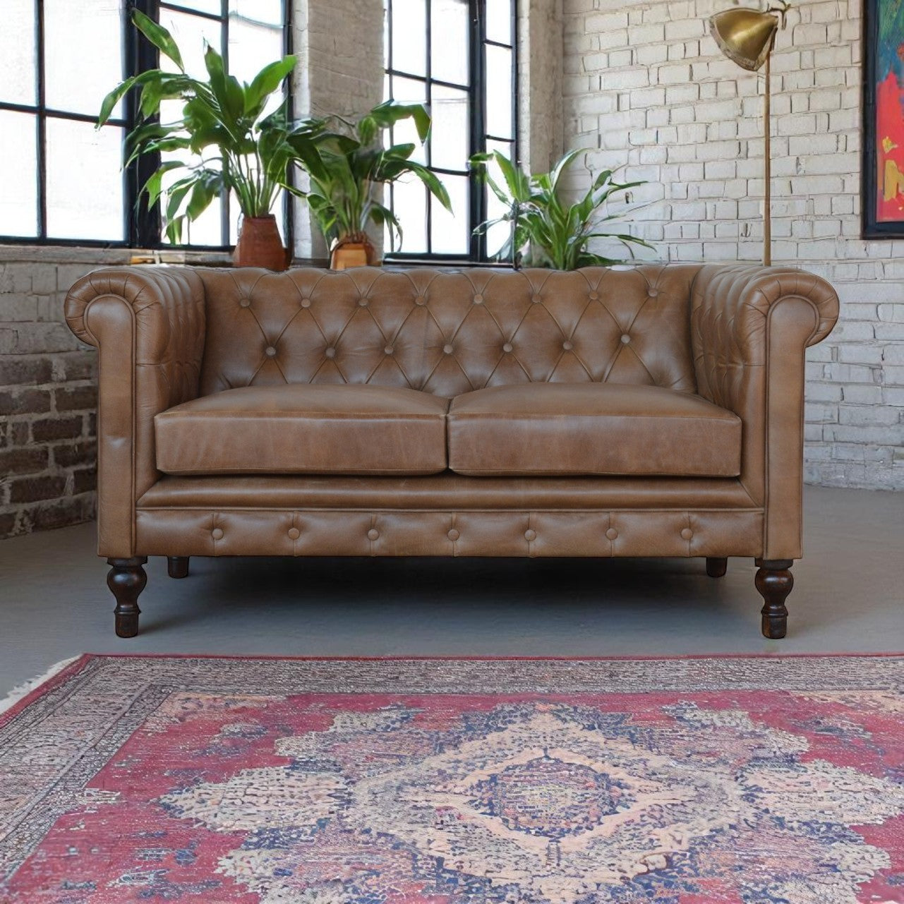 Buffalo Leather Chesterfield