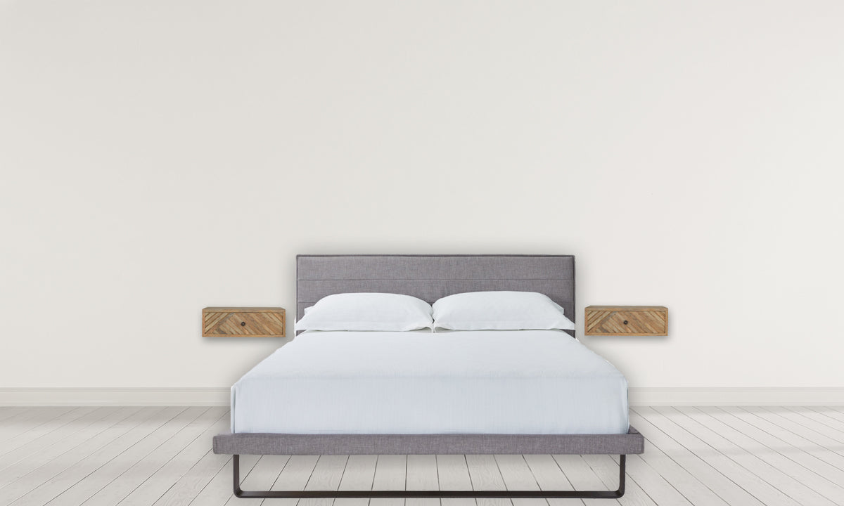 Floating Line Carved Nightstand