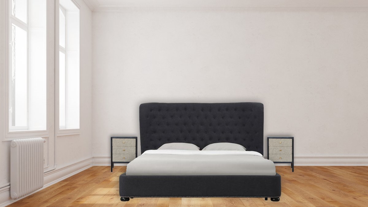 Faux Leather Nightstand