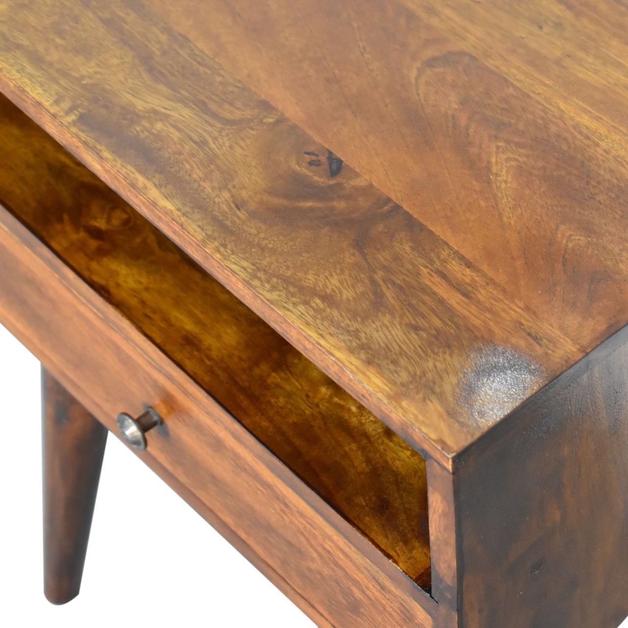 Modern Chestnut Solid Wood nightstand