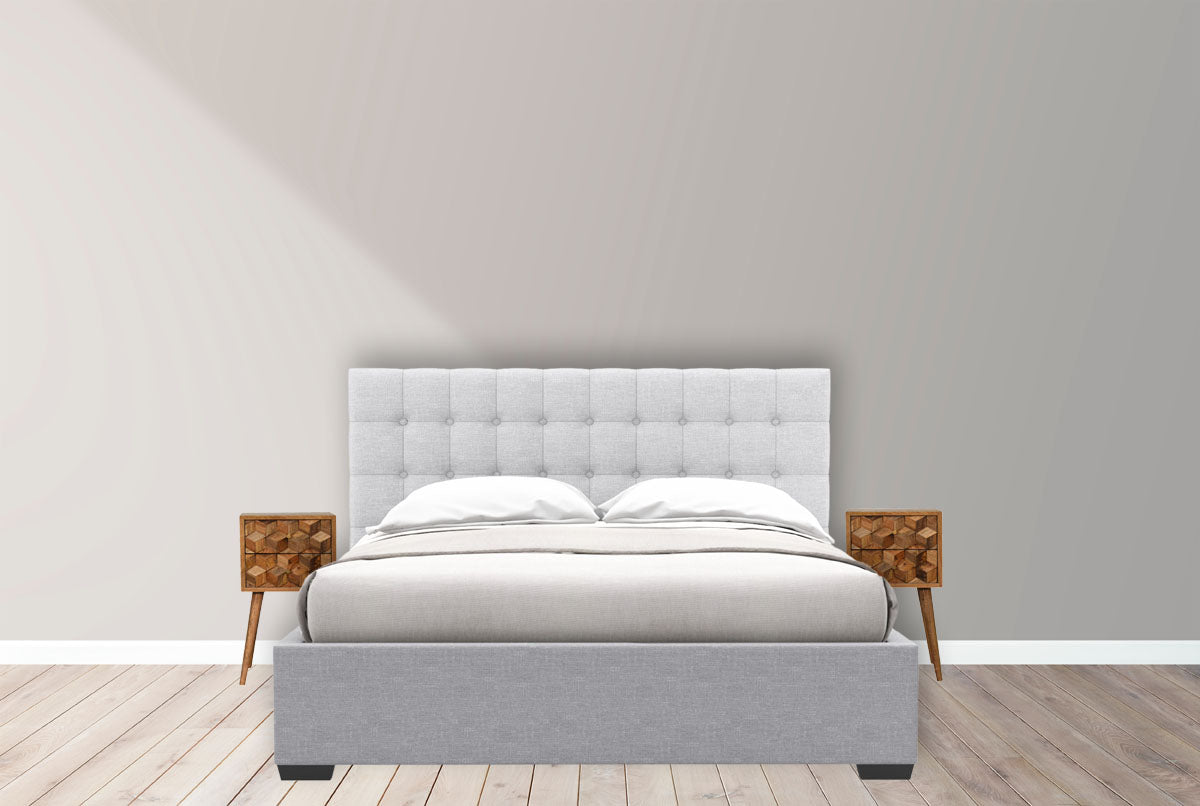 Mini Cube Carved 2 Drawer nightstand