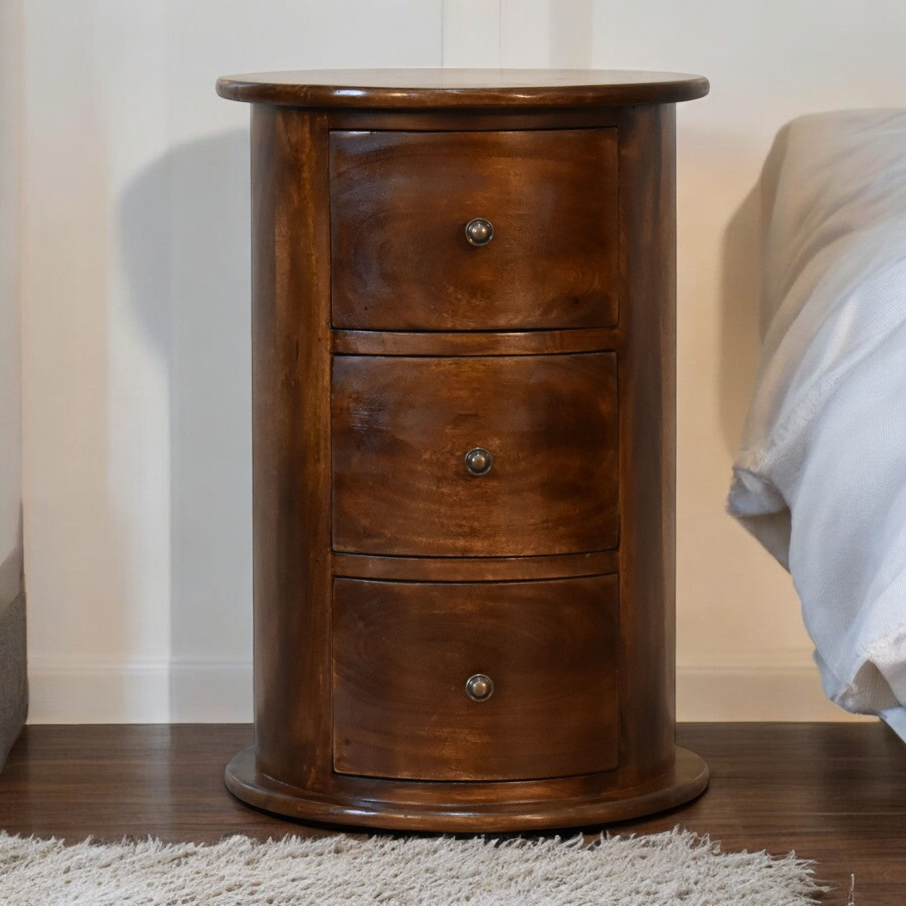 3 Drawer Chestnut Drum