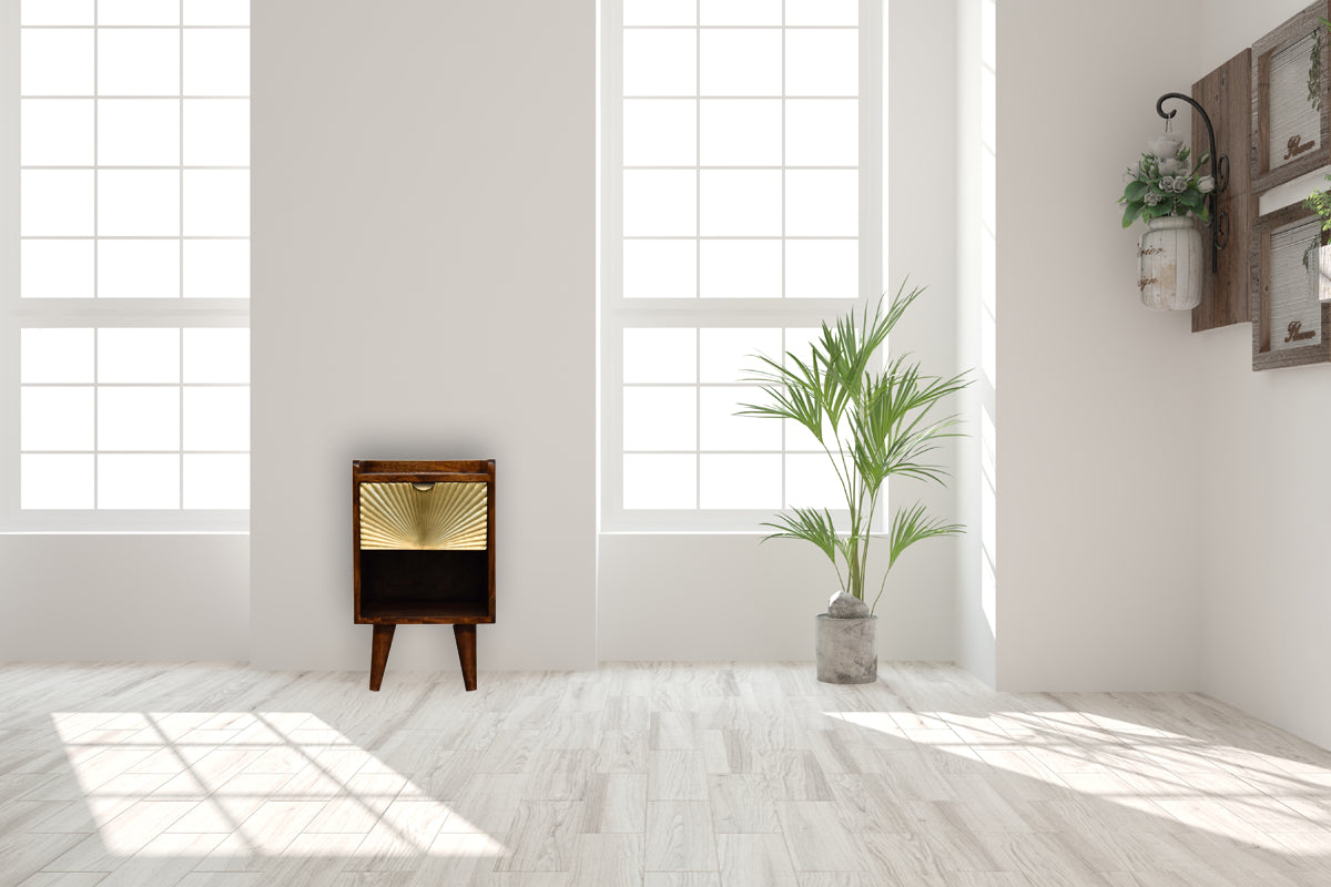 Mini Manila Gold 1 Drawer nightstand