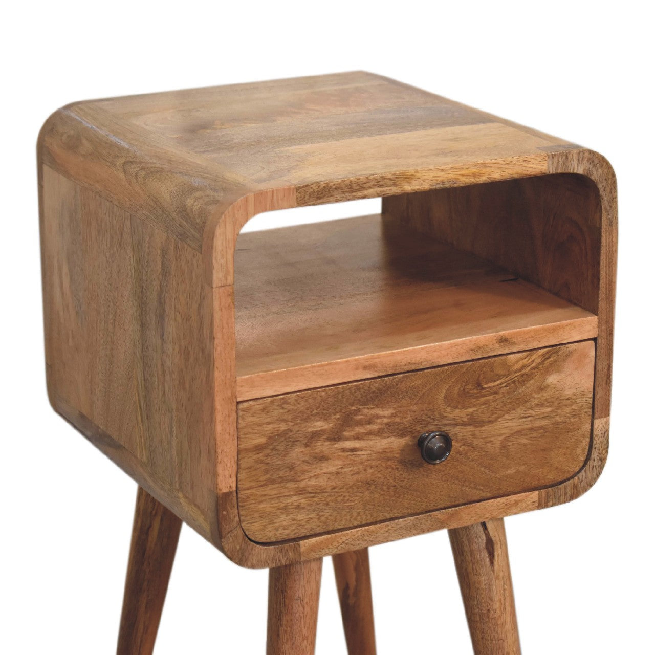 Mini Oakish Curve Open nightstand