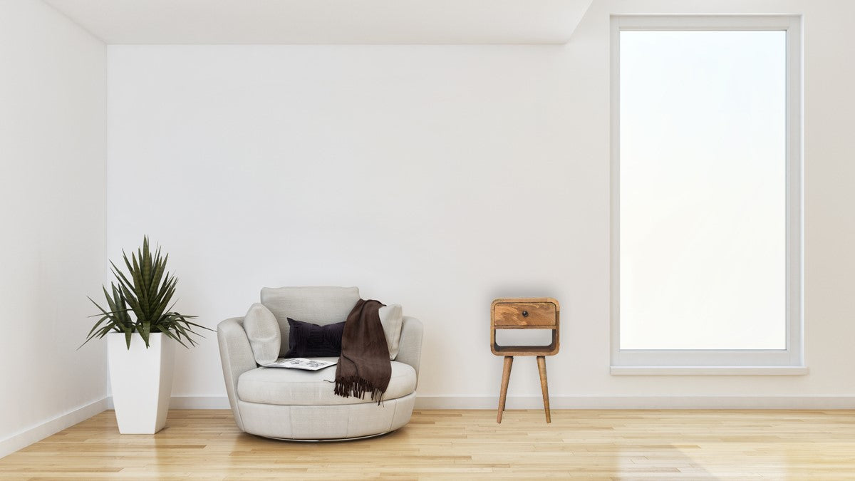 Mini Oak-ish Curve Lower nightstand