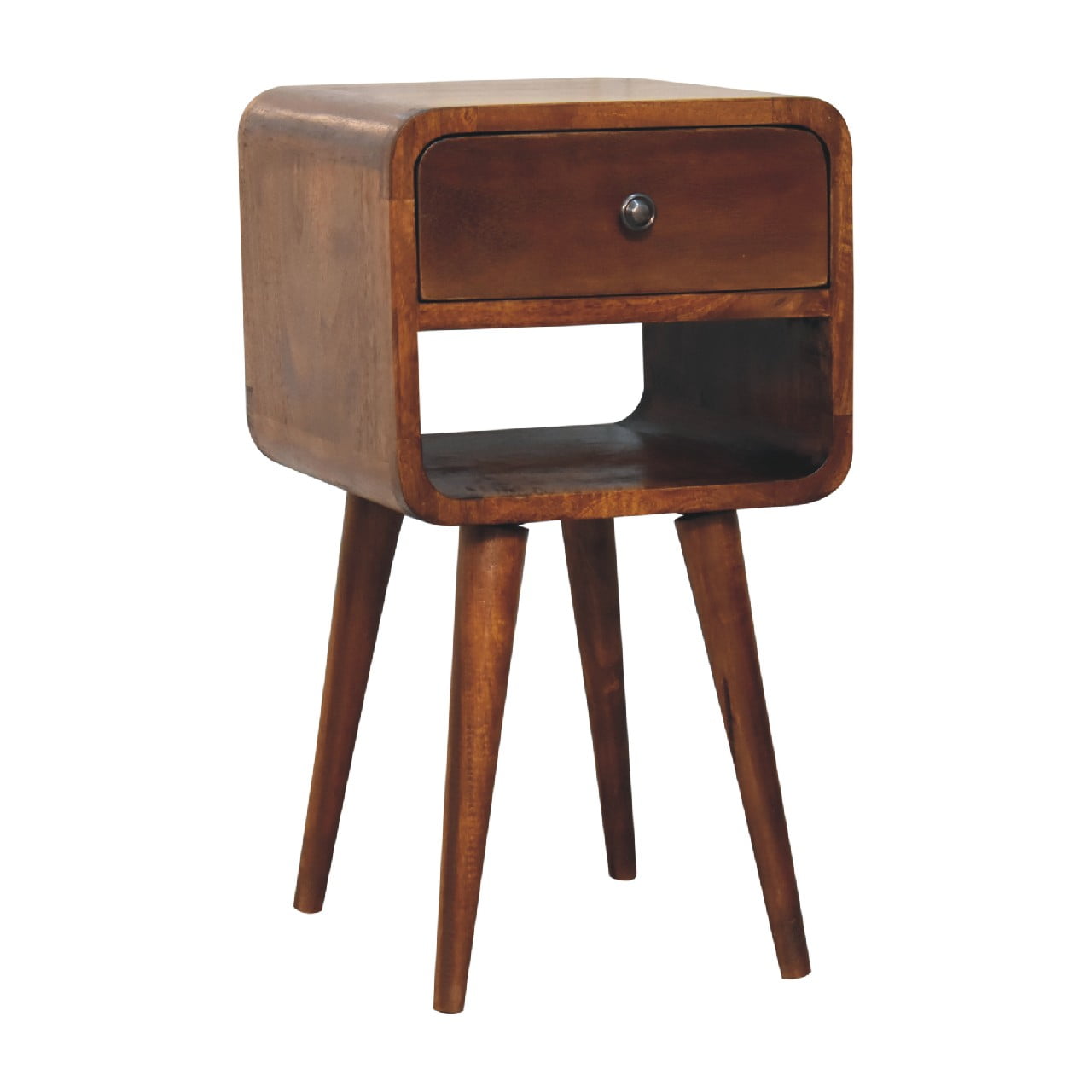 Mini Chestnut Curve Lower nightstand