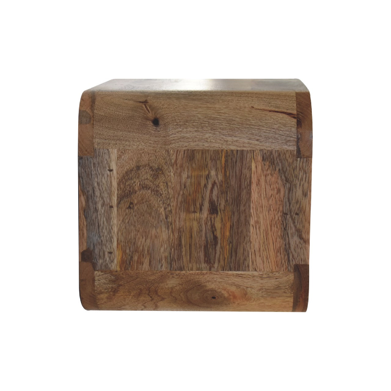 Oak-ish Floating Open Curve Nightstand