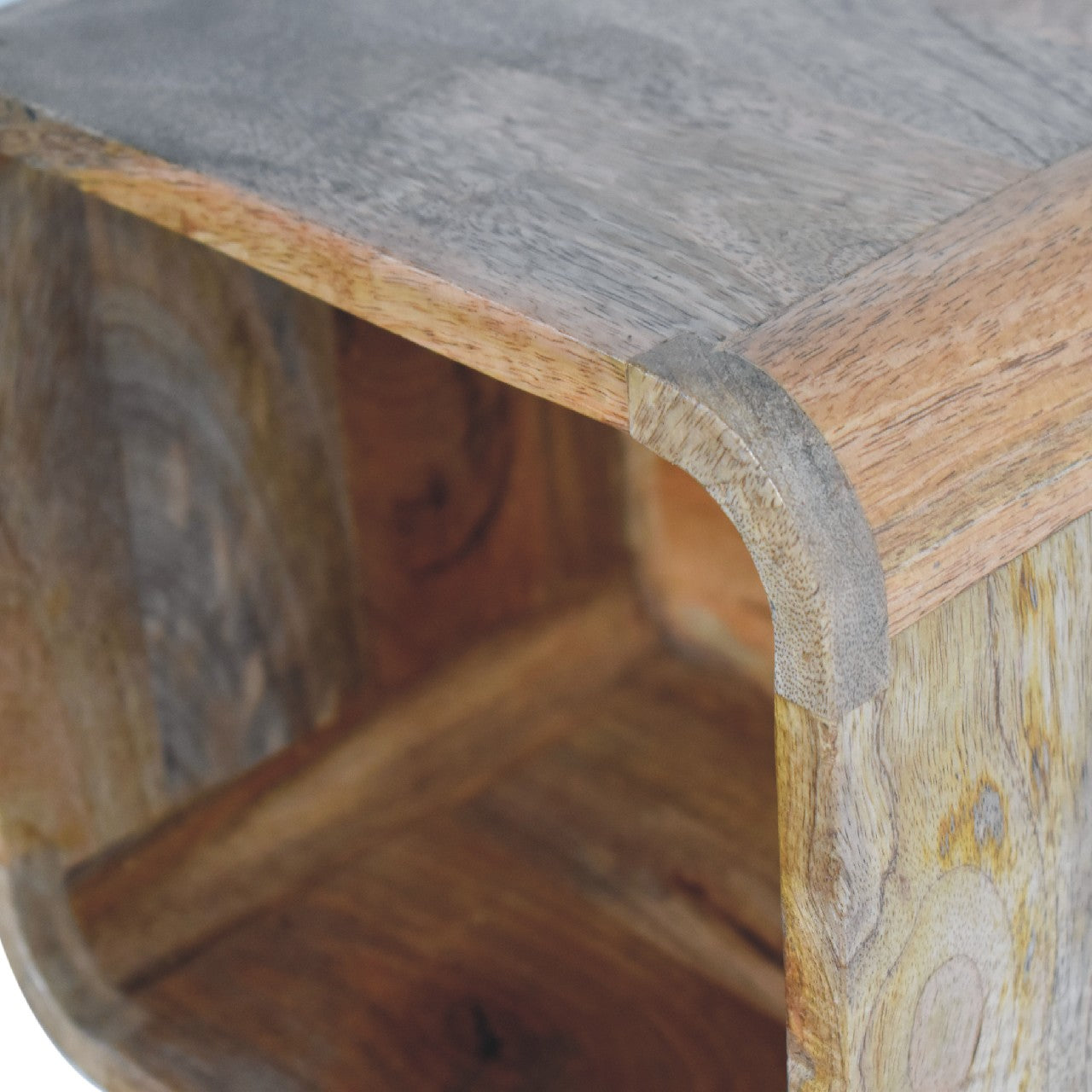 Oak-ish Floating Open Nightstand