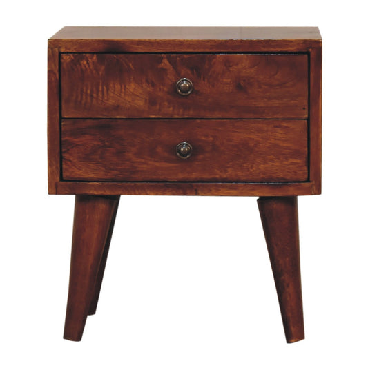 Mini Chestnut Modern nightstand