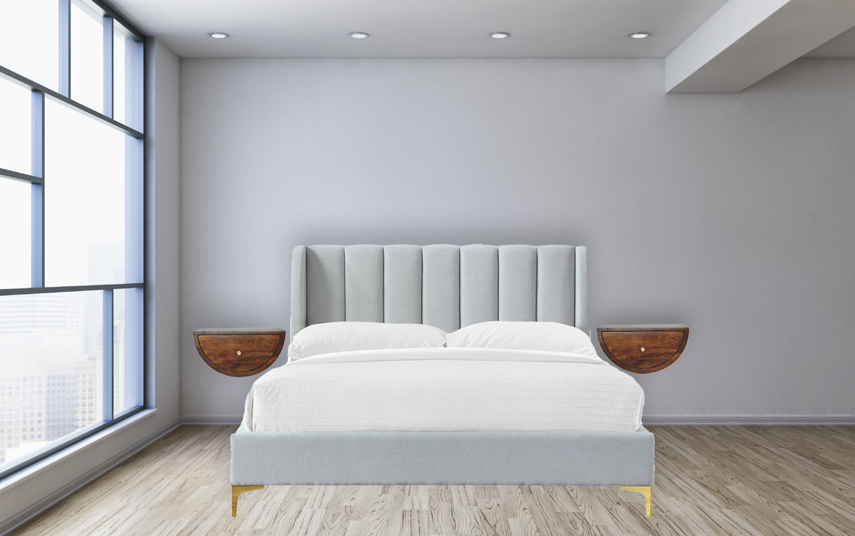 Chestnut Crescent Floating Nightstand