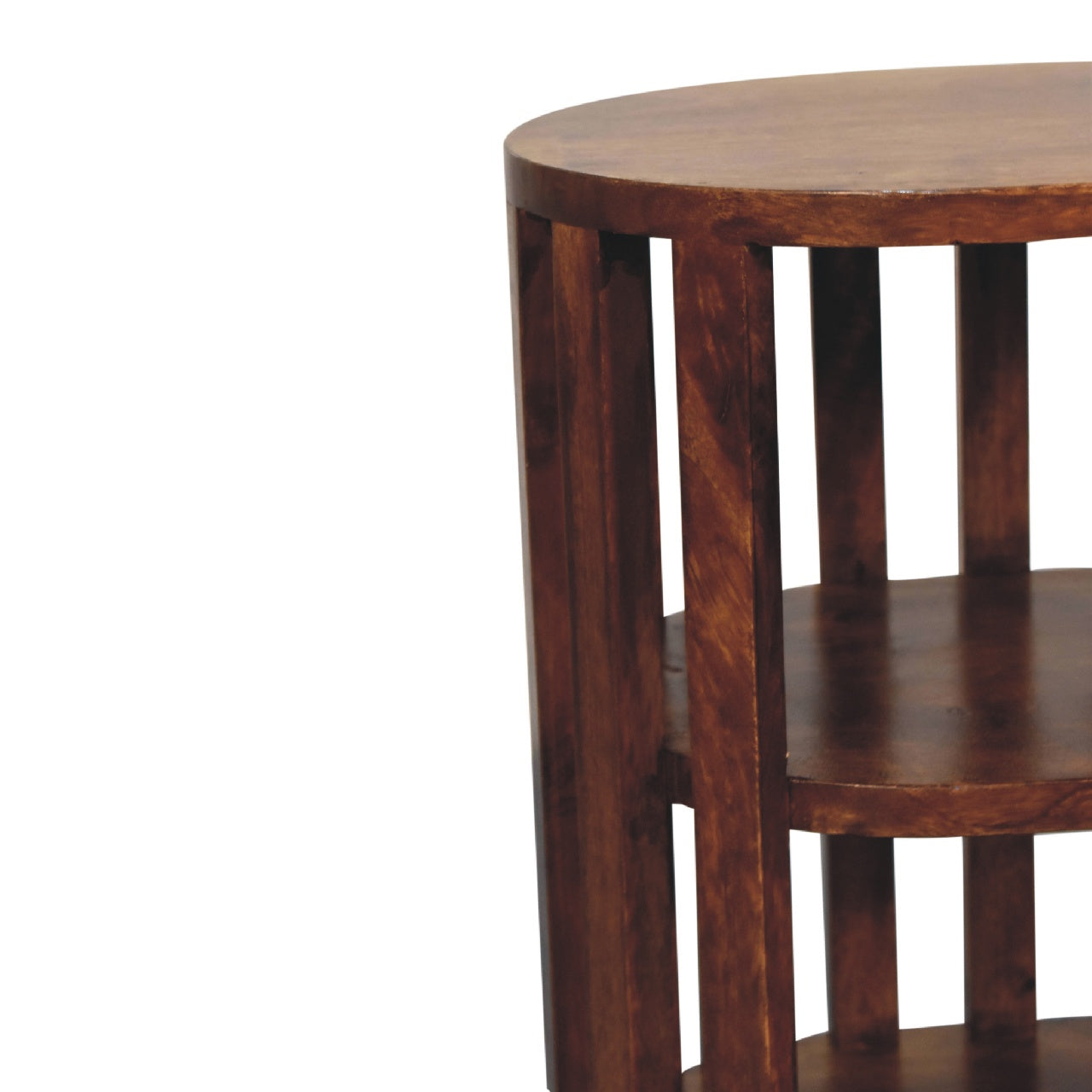 Ariella Double Shelf Chestnut Bedside