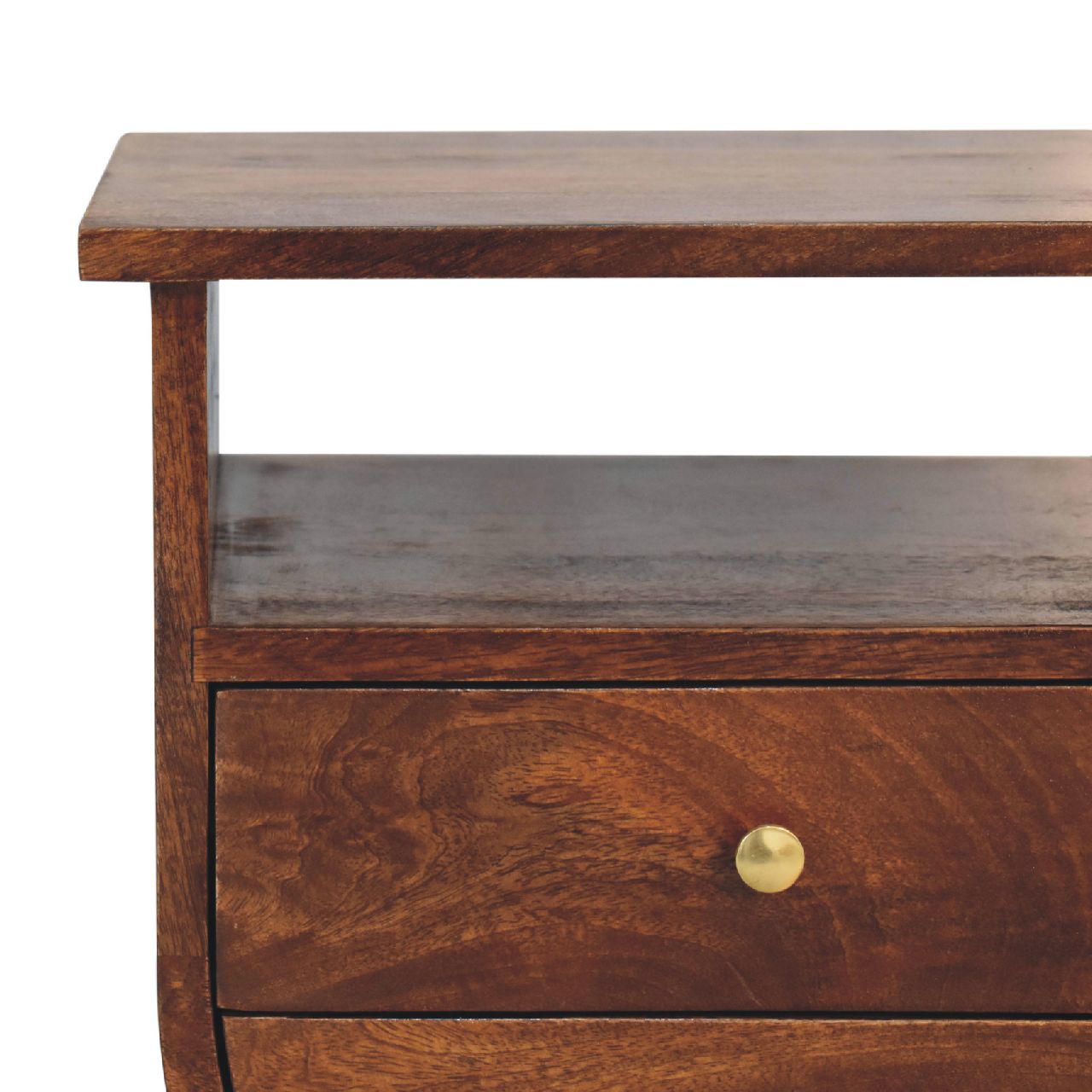 Split Chestnut nightstand