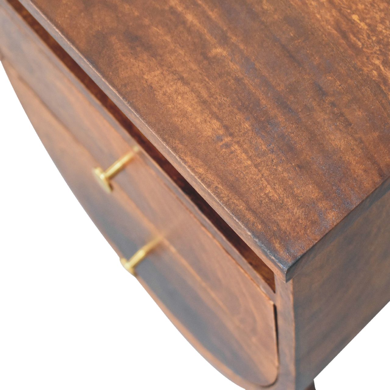 Split Chestnut nightstand