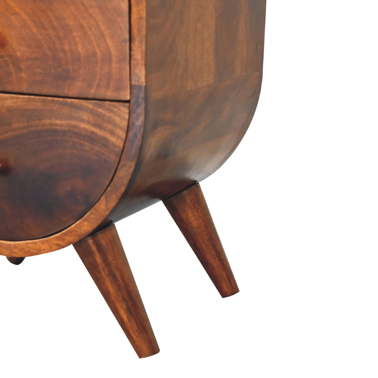 Split Chestnut nightstand