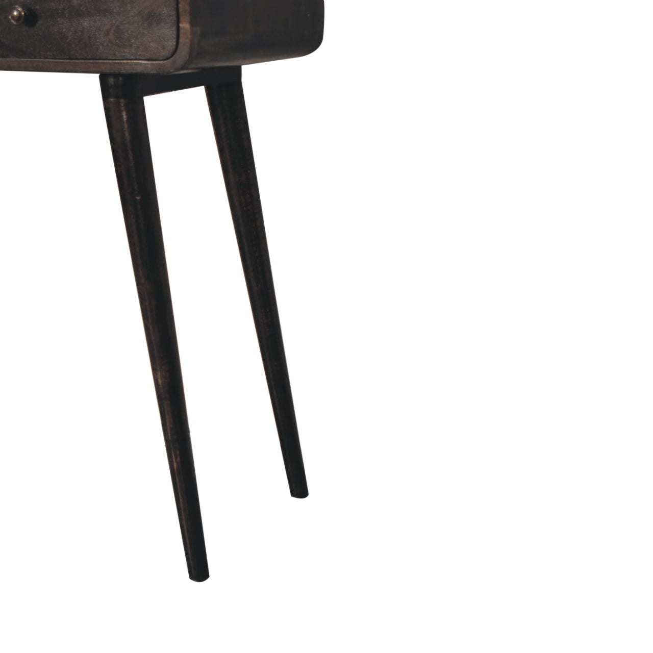 Curved Ash Black Console Table