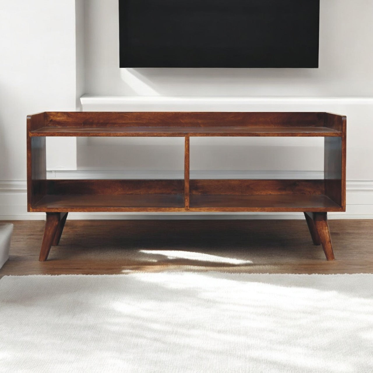 Open-top Chestnut Media Unit