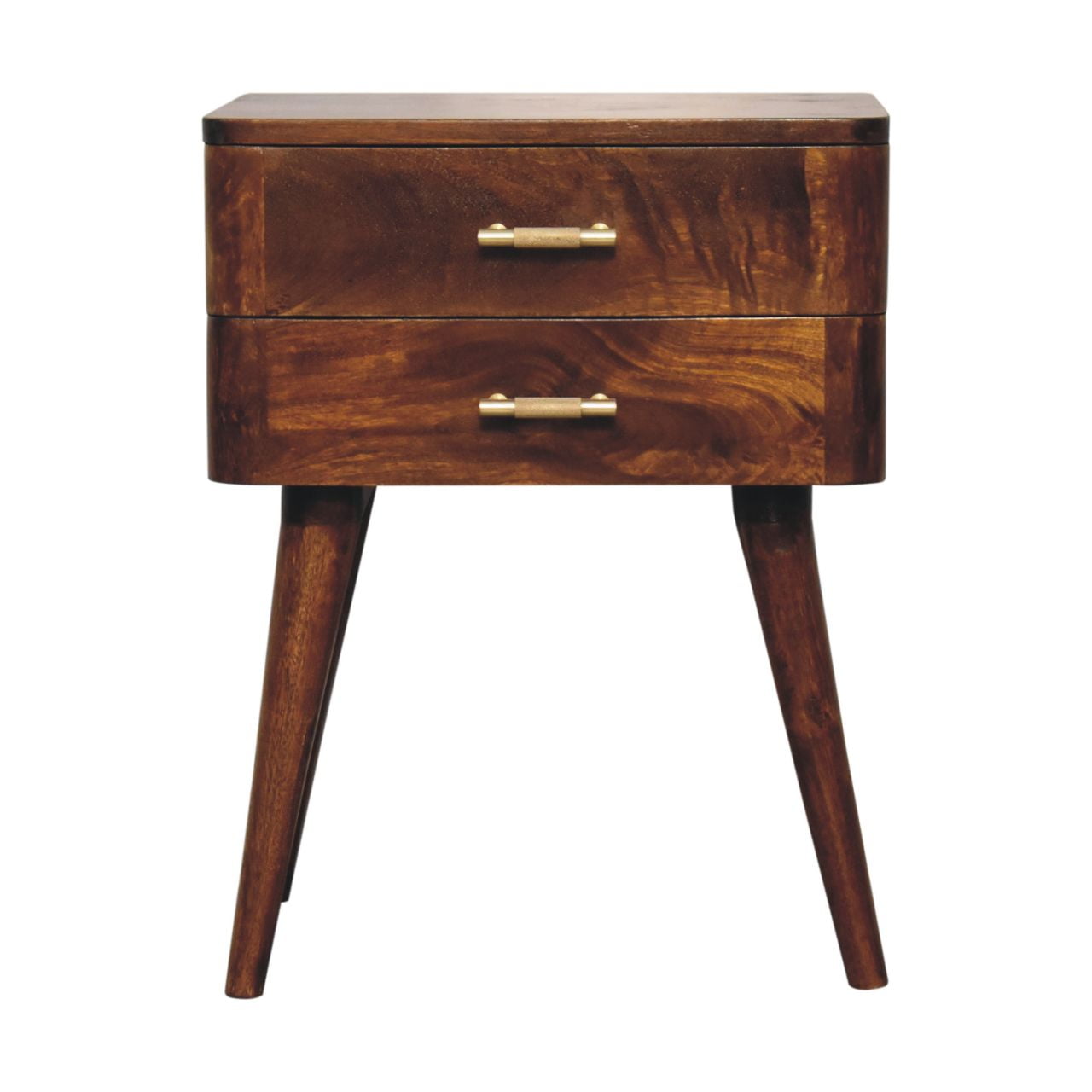 Chestnut T-Bar Nordic Nightstand