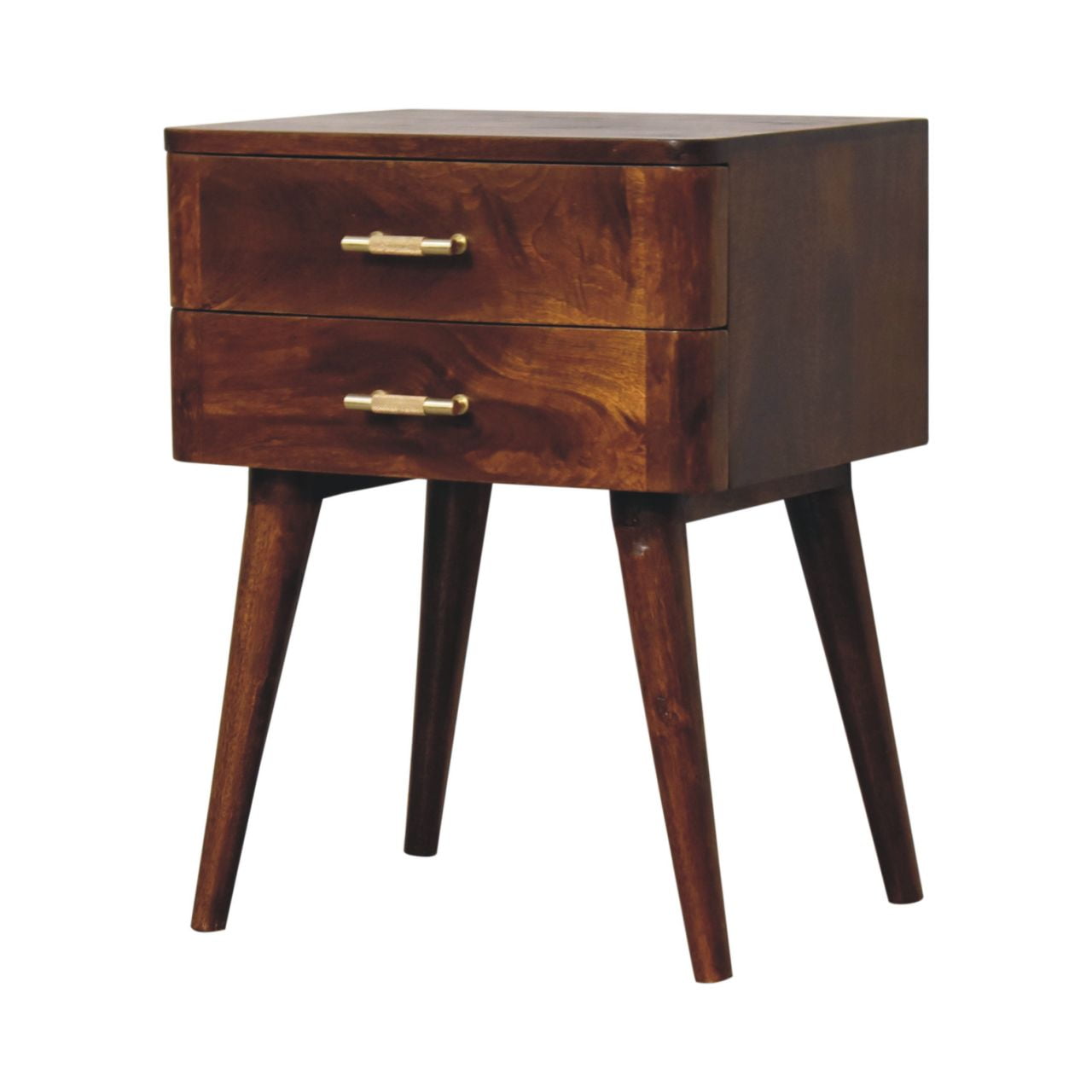 Chestnut T-Bar Nordic Nightstand
