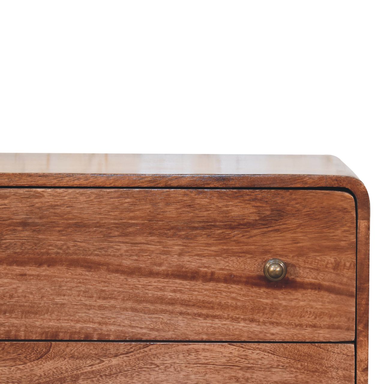 Curved Honey Caramel Chest