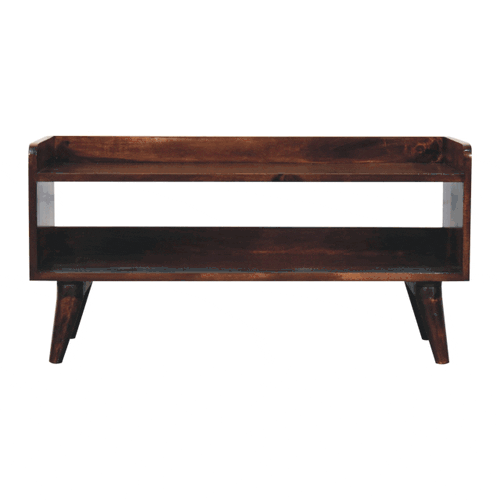 California Walnut Nordic Storage Bench