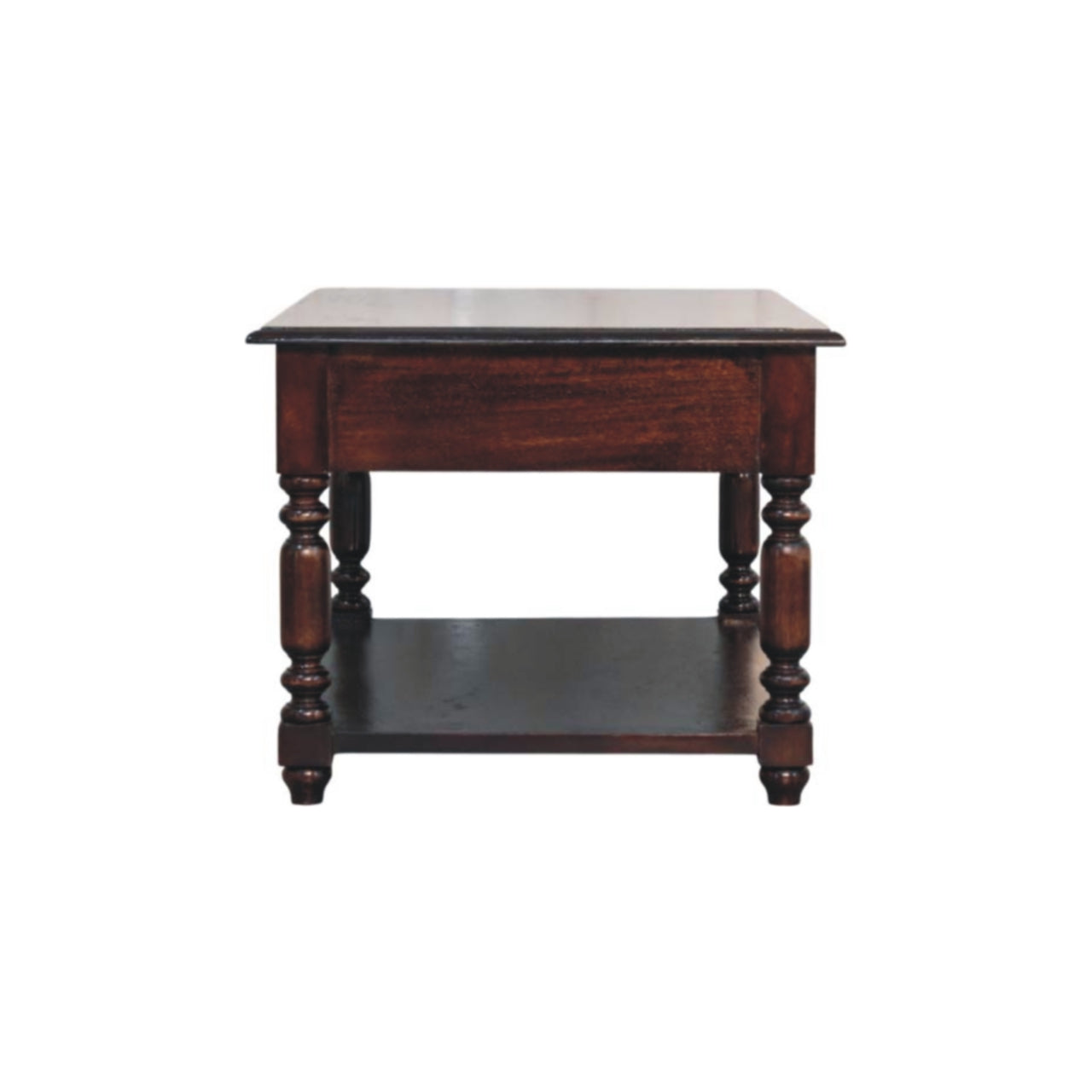 Turned Legs Cherry Console Table