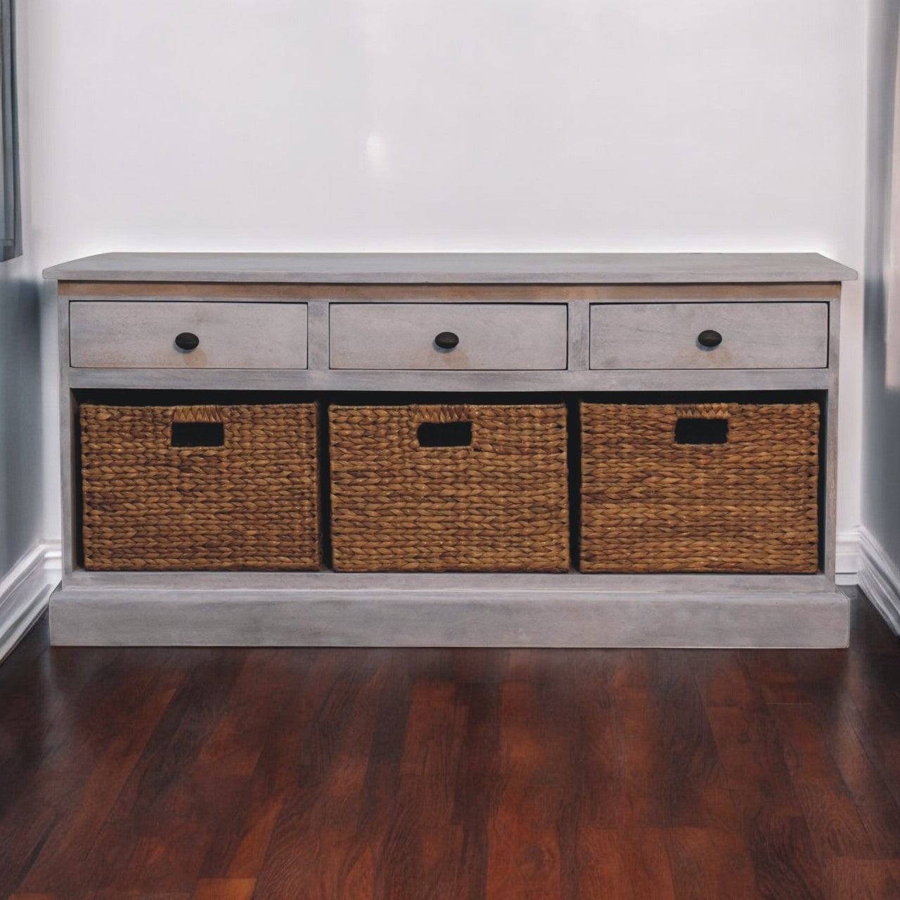 Acid Wash Basket Storage Cabinet