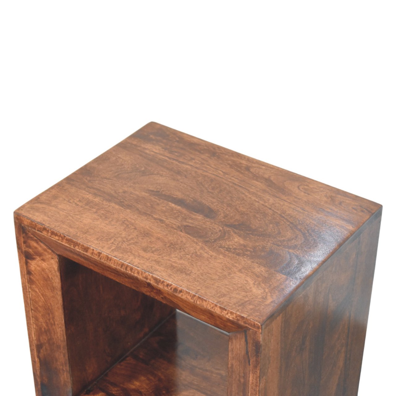 Solis Open California Walnut Side Table