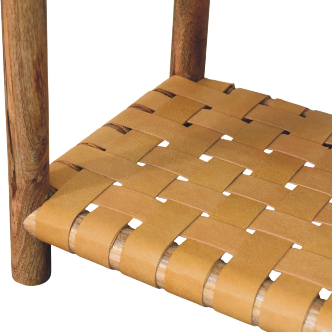 Regency Woven Oak-ish Nightstand with Drawer