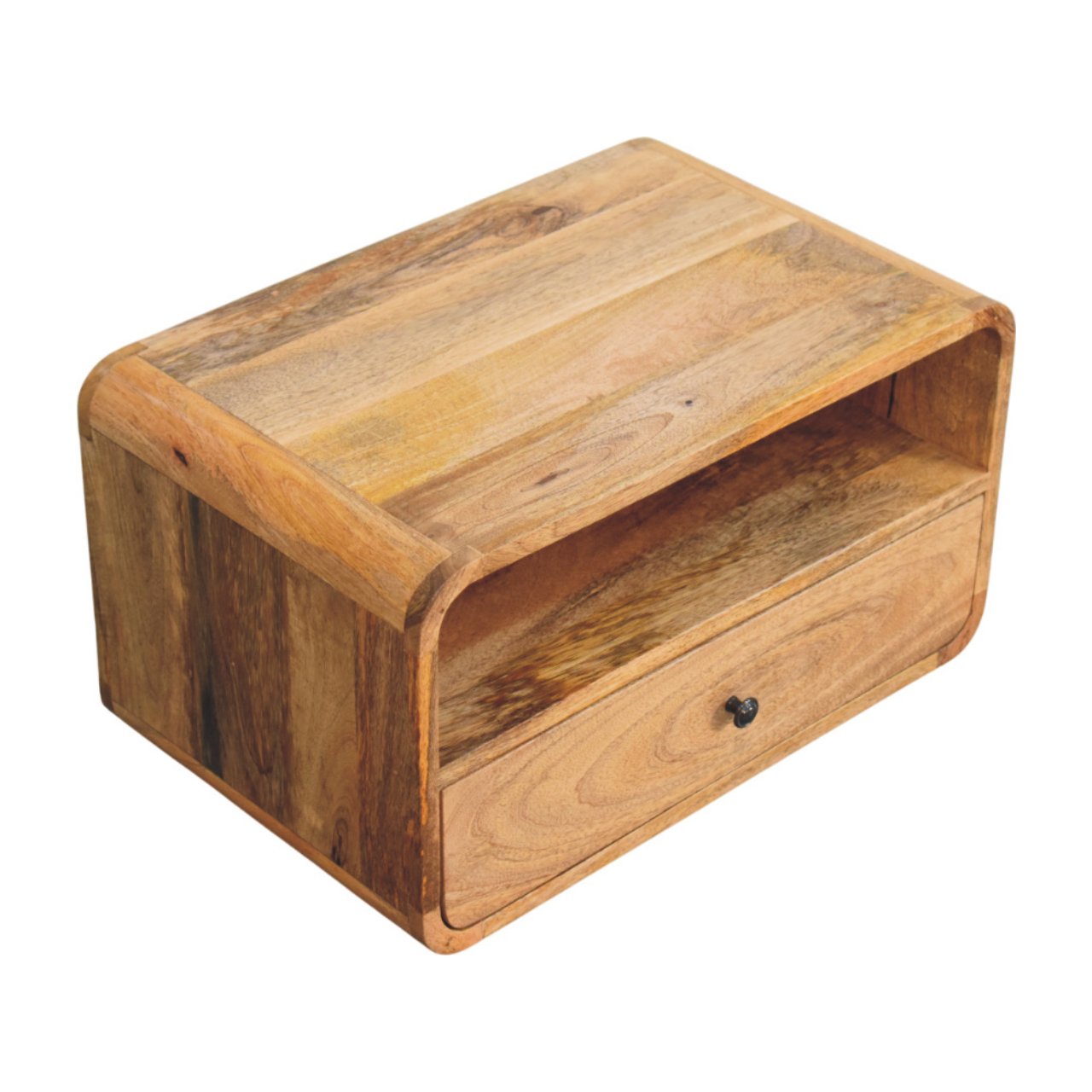 Avora Wall-Mounted Oak-ish Nightstand