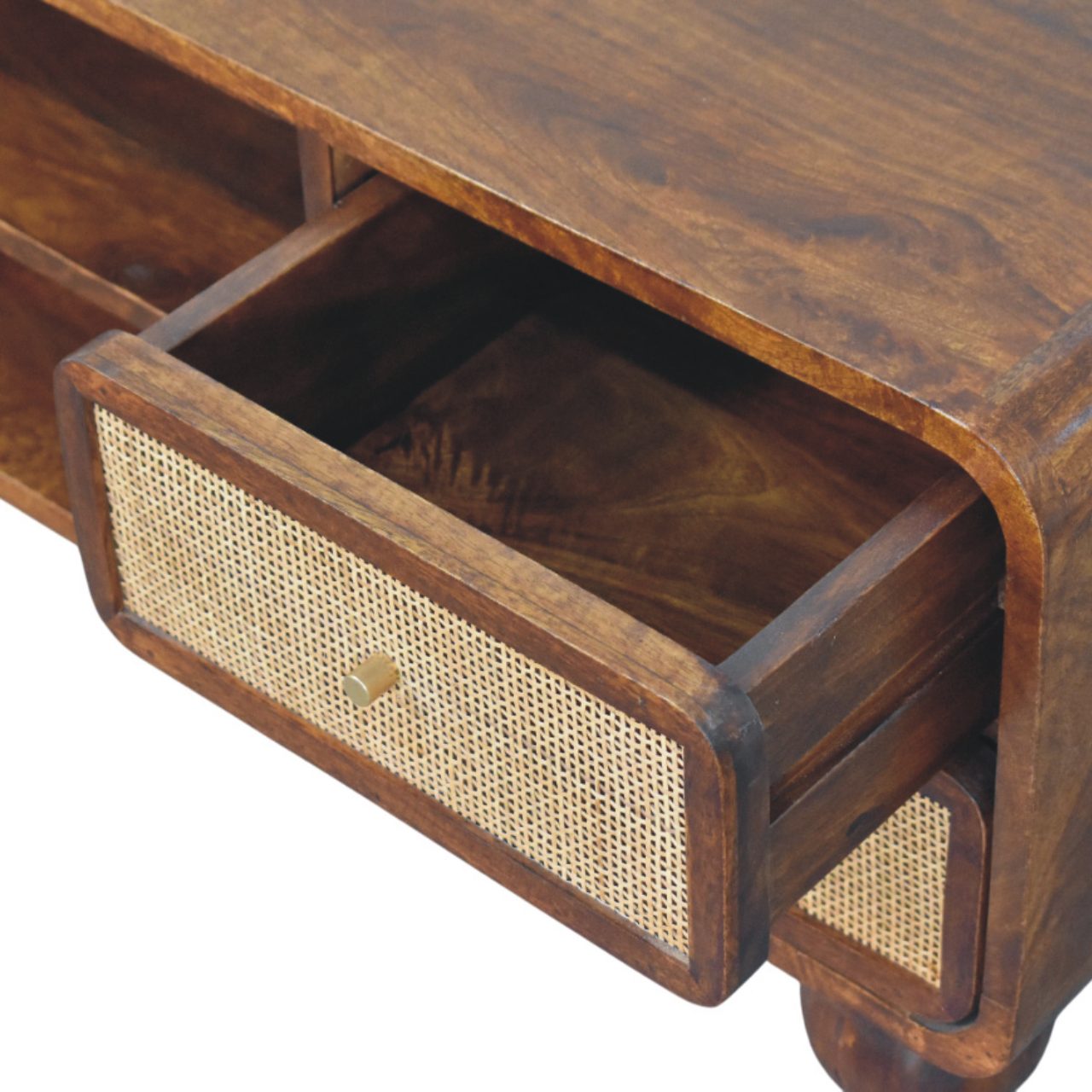 Larissa 4 Drawer Chestnut Media Unit