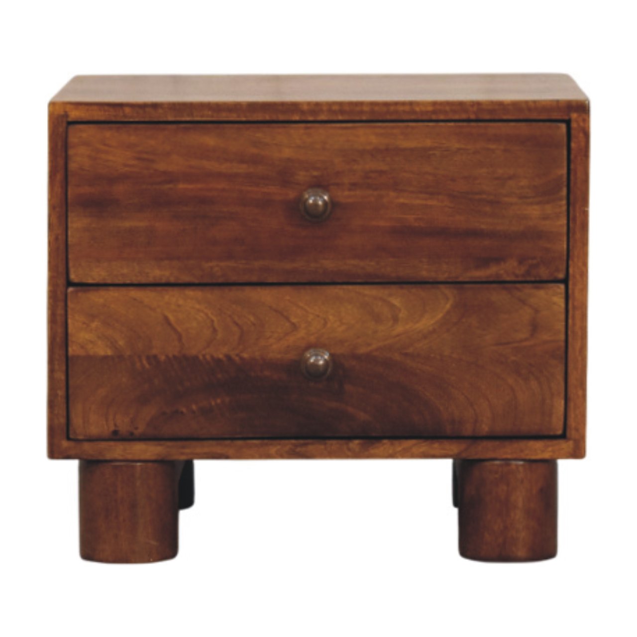 Tula 2 Drawer Chestnut Nightstand