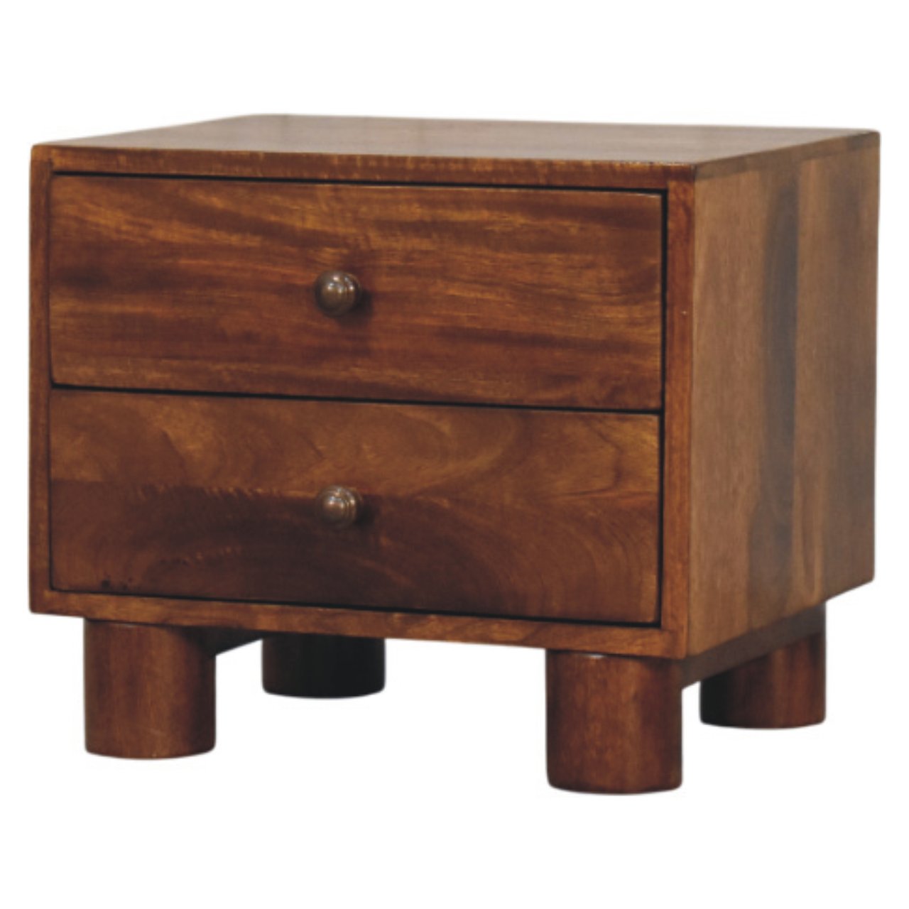 Tula 2 Drawer Chestnut Nightstand