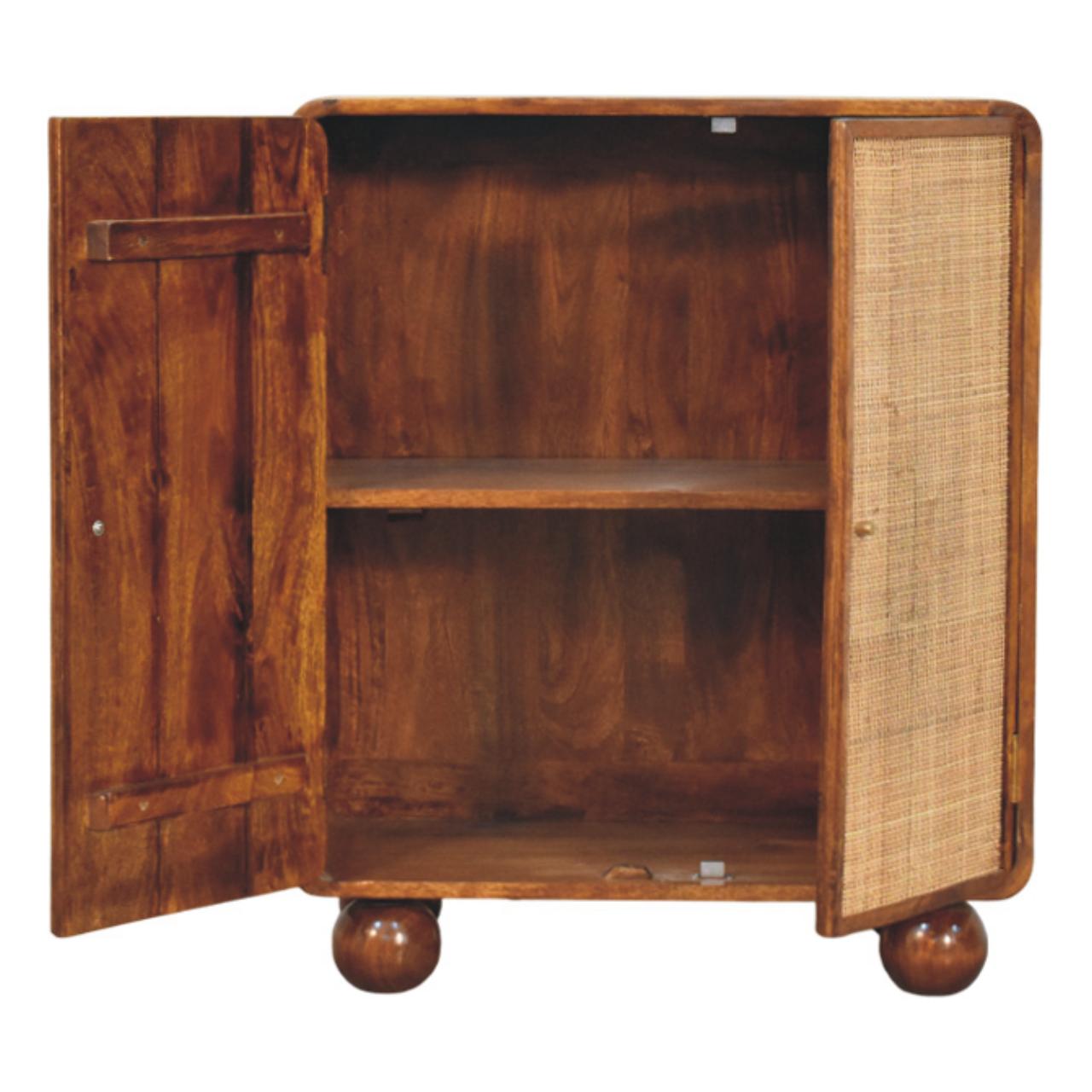 Larissa 2 Door Chestnut Cabinet