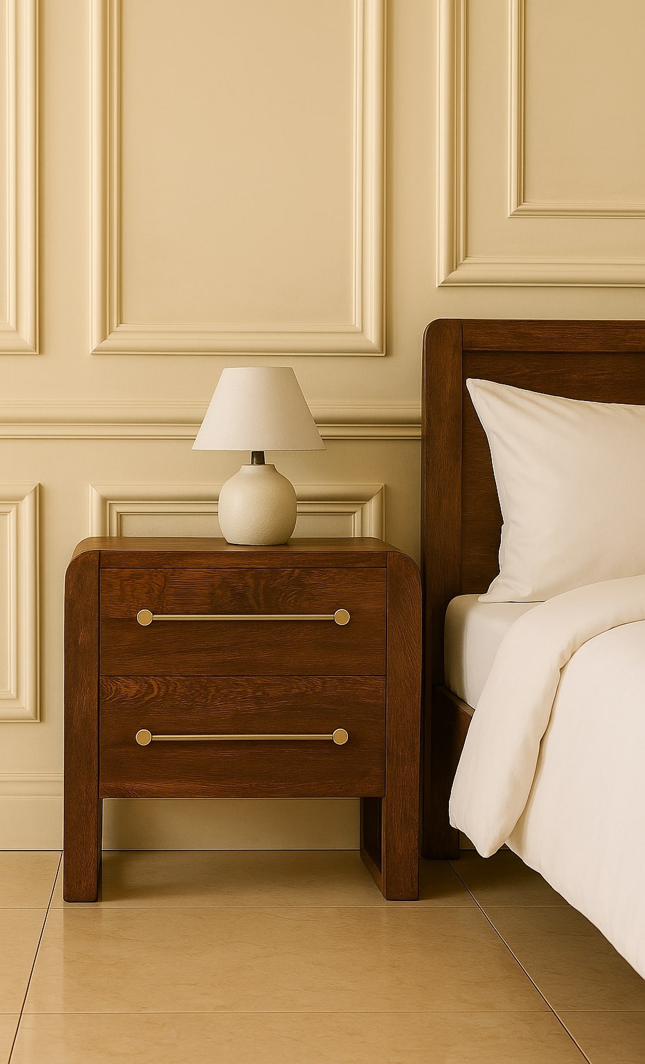 Copenhagen 2-Drawer Nightstand in Smoked Oak