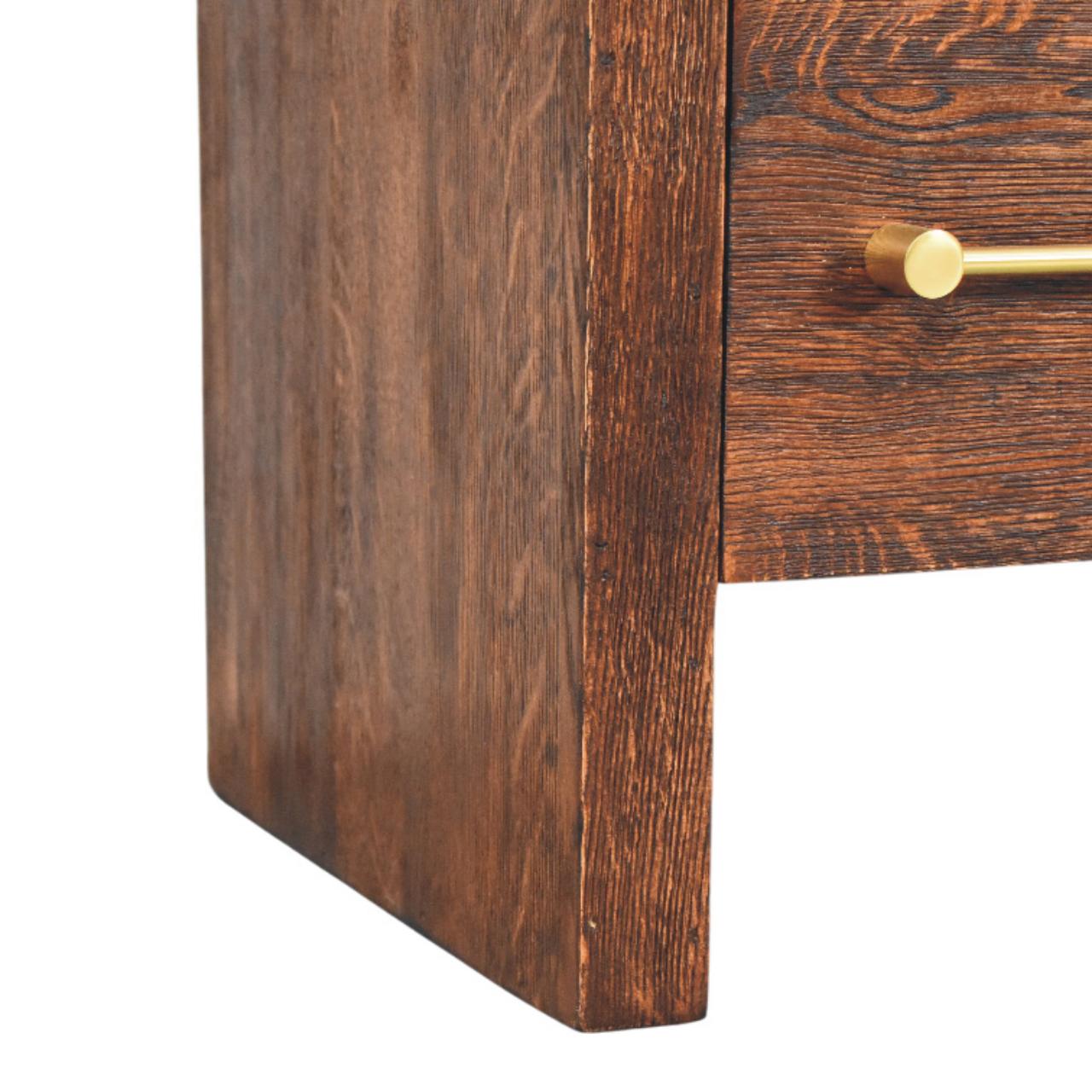 Copenhagen 2-Drawer Nightstand in Smoked Oak