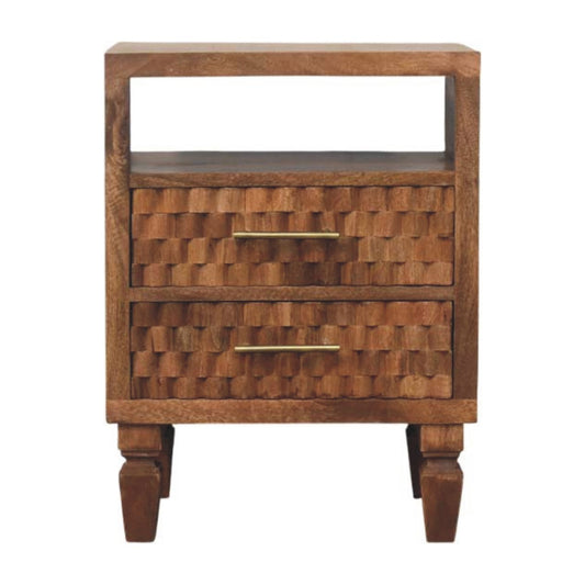 Arno Bedside in Golden Teak
