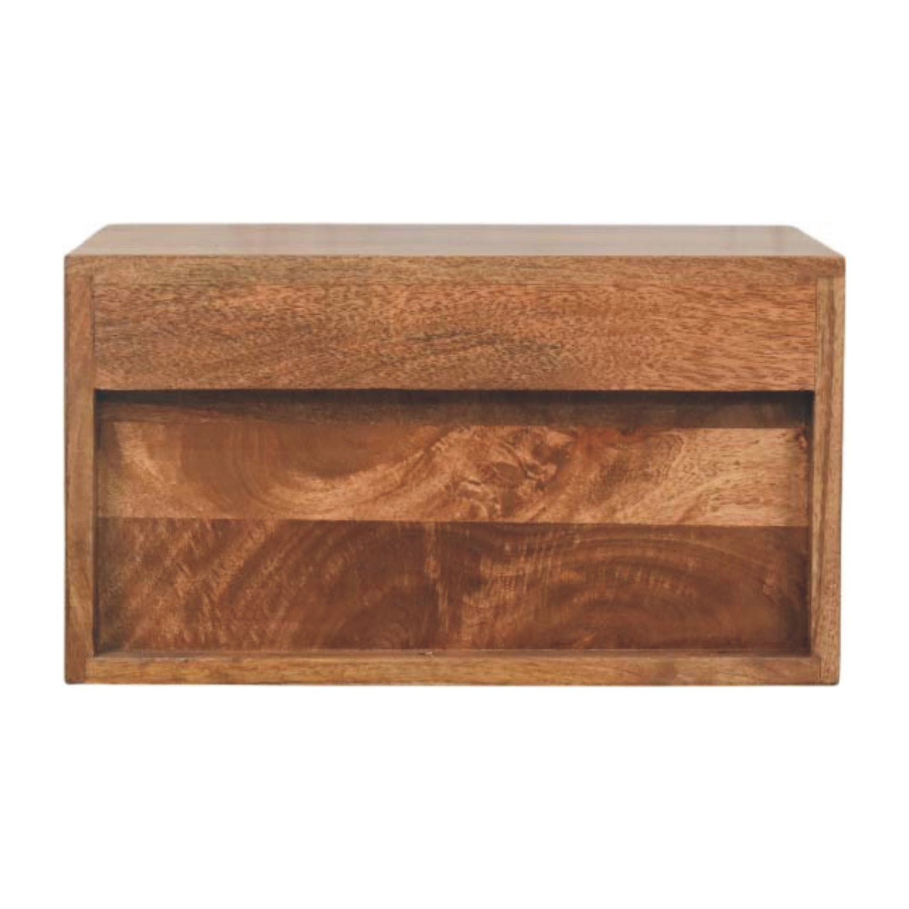 Arno Wall-Mounted Nightstand in Golden Teak
