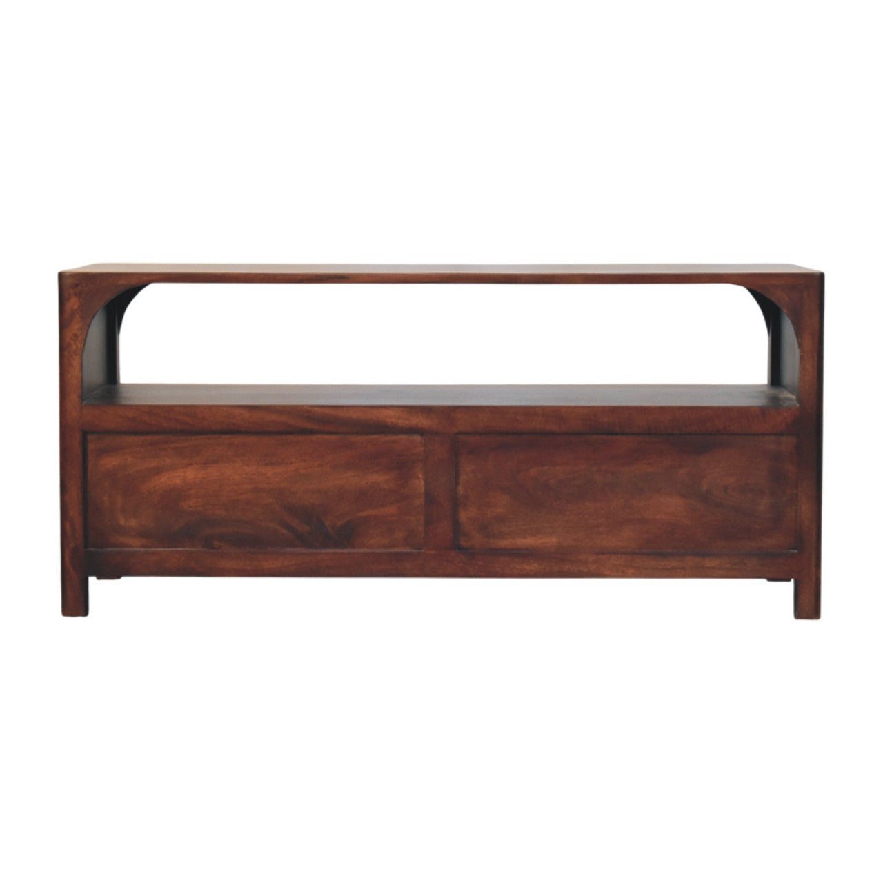 Arched Edge 2 Drawer Media Unit
