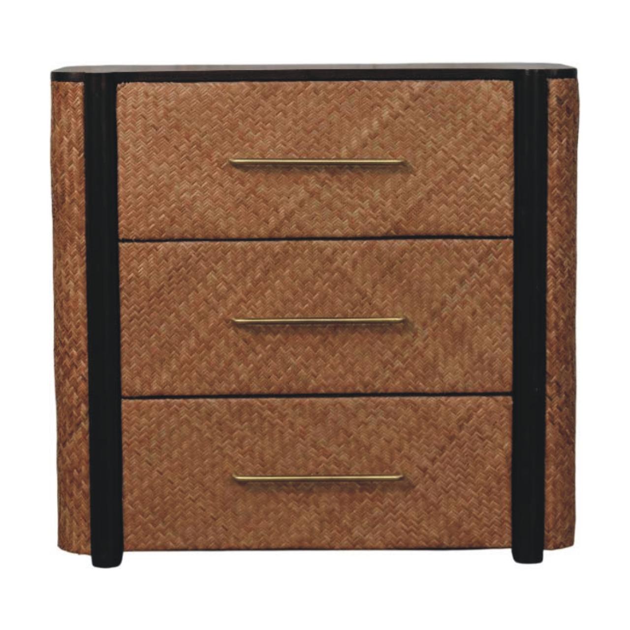 Havana Weave 3 Drawer Chest