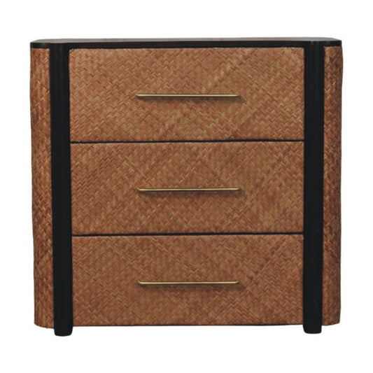 Havana Weave 3 Drawer Chest