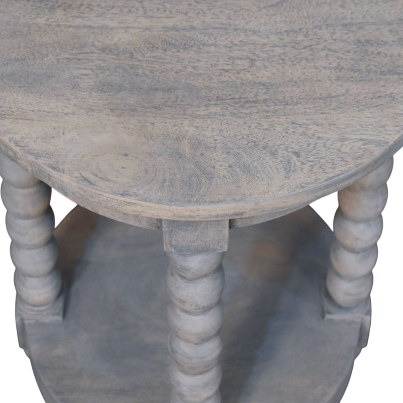 Ellsworth Round Side Table in Acid Wash