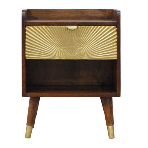 Manila Gold One Drawer nightstand