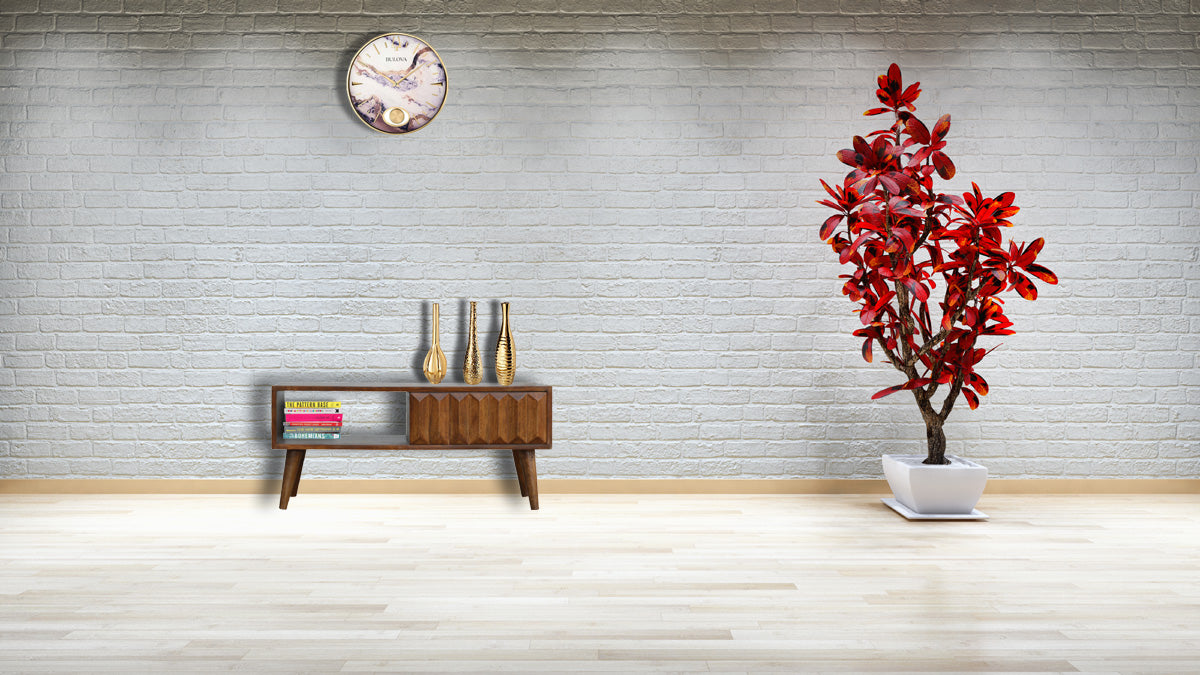 Chestnut Prism Sliding Media Unit