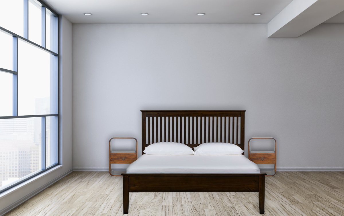 Chestnut Curved Edge nightstand