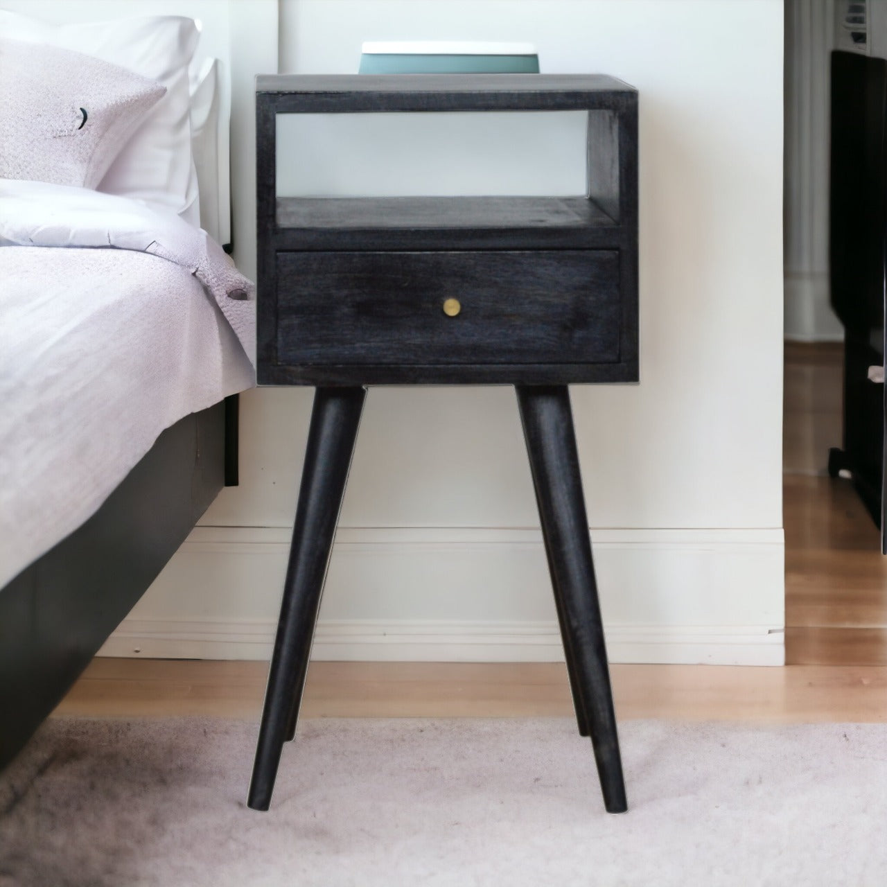 Mini Ash Black nightstand