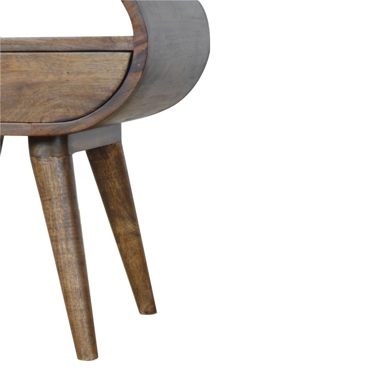 Grey Washed Circular nightstand