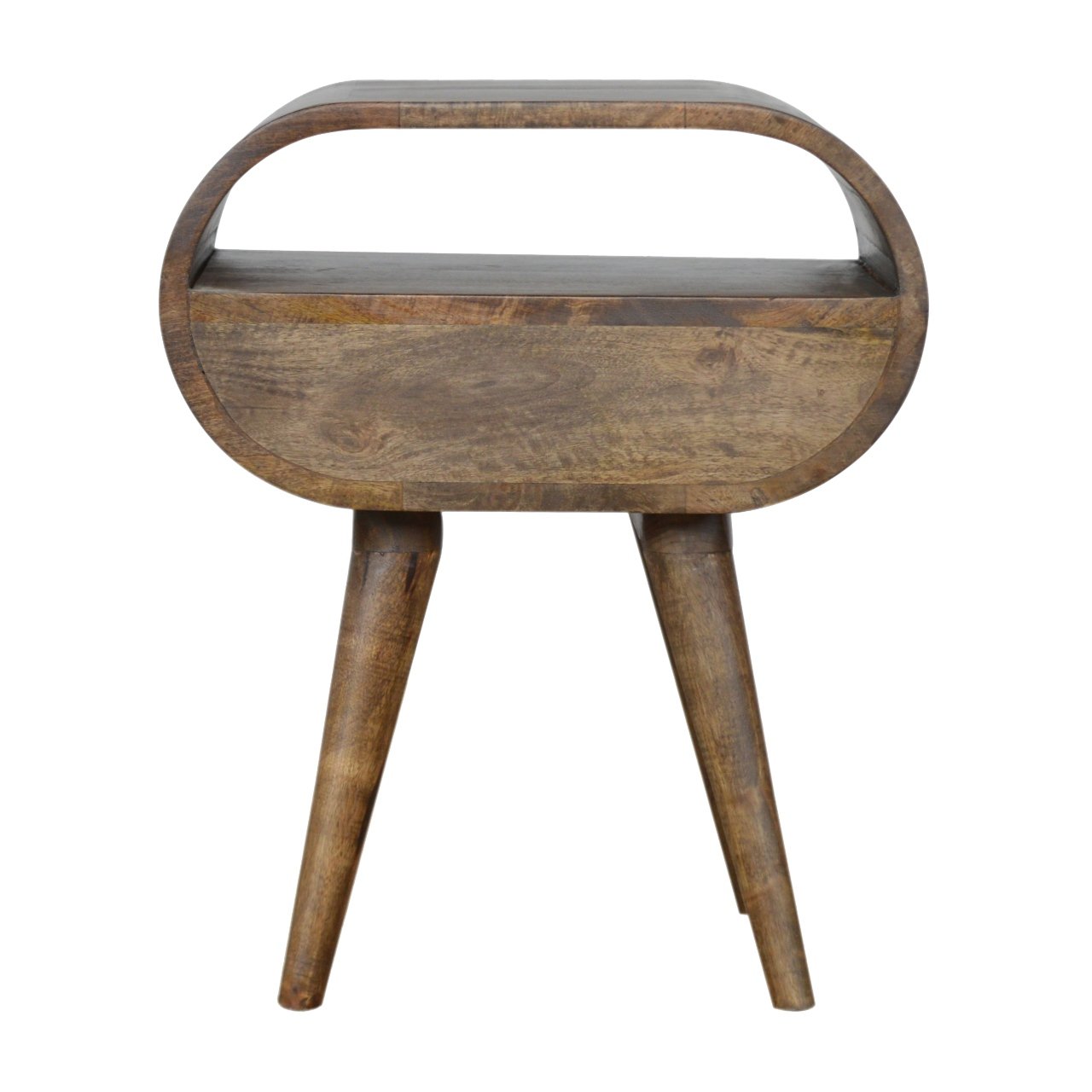 Grey Washed Circular nightstand